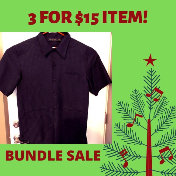 Vitaliano Blk Button Front Cloth Button Polyester - Picture 1 of 4